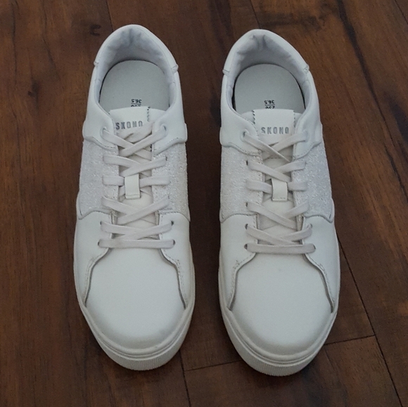 SKONO Norway -‎ White Glitter Sneakers - Picture 3 of 6